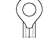 Molex terminal, prstenasti jezik, 10, 10AWG - 19069-0217