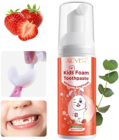 Djeca mjehurića pasta za zube, pasta za zube s malim dijelom s niskim fluoridom, pjenastim pastom za zube i ispiranje usta za zubnu