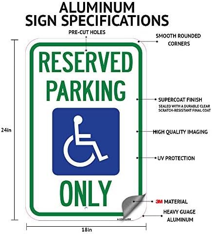 Privatno vlasništvo - nije dopušteno dugoročno parkiranje | 18 x 24 teškim aluminijskim parkama za parkiranje na aluminiju | Zaštitite