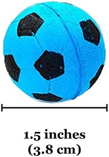 16 pakiranja spužvastih mačjih loptica 1,5 inča mekane pjenaste nogometne lopte za vježbanje i interaktivnu igru izdržljiva igračka