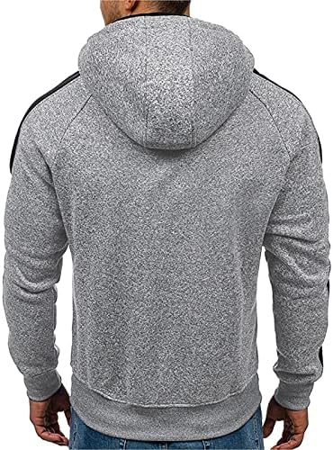 Kapuljače za muškarce zip modni pulover hoodie atletski trening fit pamuk mješavina hooed majice casual dugi rukav