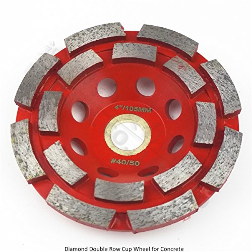 Shdiatool 7-inčni dvoredni crveni betonski dijamantni brušenje kotača granit tvrdi kamen