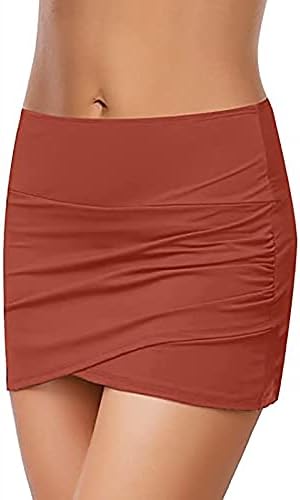 Ženska elegantna mini suknja s visokim strukom Bodycon Kratke suknje Summer Beach Tankini Swim Skirt Workit Swimwere