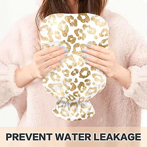 Boce s toplom vodom s poklopcem Zlatni leopard vreća za ublažavanje boli, vruće hladno oblaganje, vruće pakiranje 2 litara