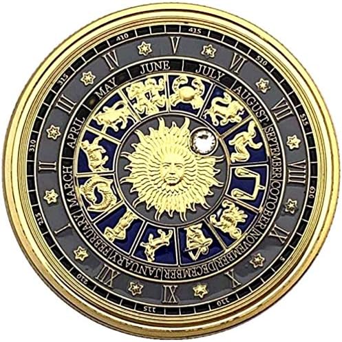 Američki zodijački dijamantni novčić Zlatni rak Komemorativna zbirka novčića feng shui želja za suncem God Goldon coin coinCollection