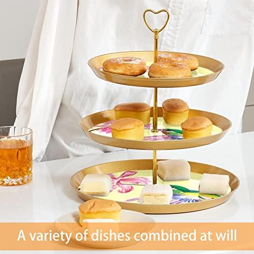 Stand torta Set 3 slojeva za kolače od kolača za višekratnu upotrebu u korist od peciva za svadbene rođendanske ukrase za čajne zabave,