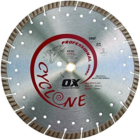 OX alati 14 Segmentirana dijamantna oštrica Supercut | beton/opća namjena | 1-20 mm provrt