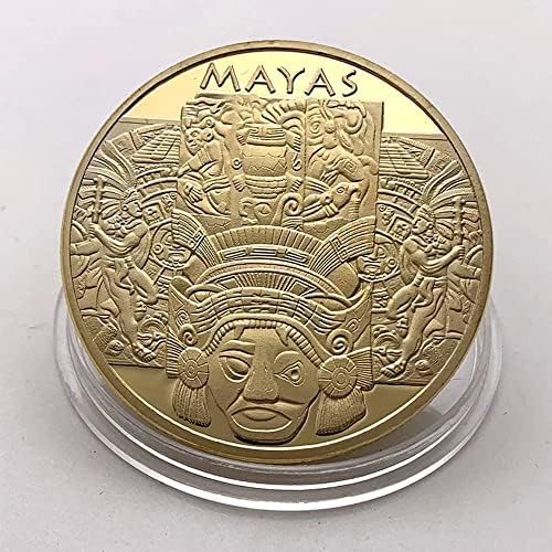 Meksički majev zlatni novčić srebrni novčić Strani komemorativni novčić srebrni prigođeni komemorativni medaljon legura medaljon
