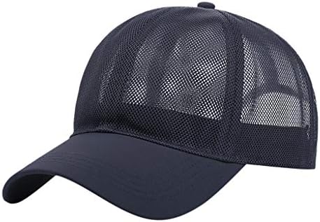 Čvrsta boja unisex bejzbol šešir modna mreža prozračna lagana brza suha aktivnosti na otvorenom planinarski šešir
