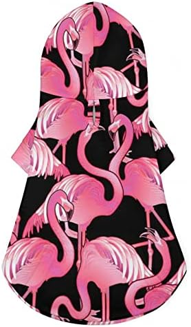Smiješne zvijezde slatka flamingo pseća kapuljača tkanina mačja pulover majica s šeširom mekim kućnim ljubimcima pulover