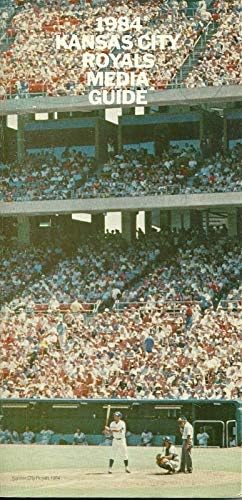 Kansas City MLB Baseball 1984 Medijski vodič Vintage sjajna boja Autentična rijetka - MLB programi