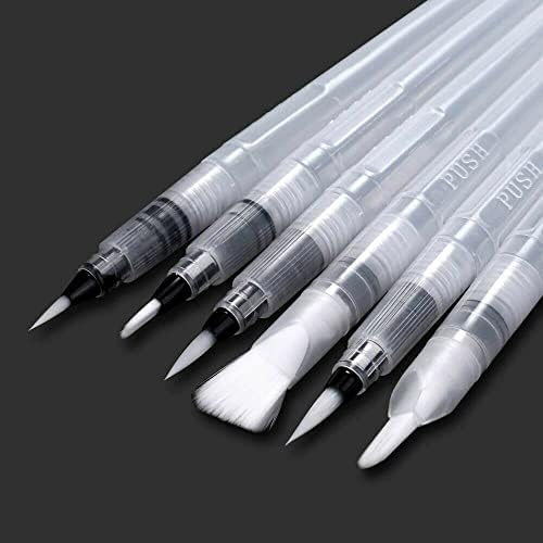 Mookeenone 6x akvarelni četkica olovke vode vode boja za bojenje olovke četke