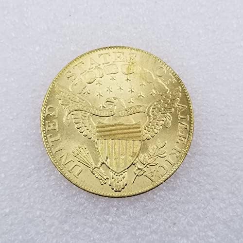 Antique Crafts 1800 američki zlatni novčić Strani srebrni krug 3212