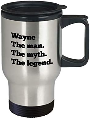 Wayne putnička šalica čaj za kavu šalica muški prilagođeni personalizirani ime poklon