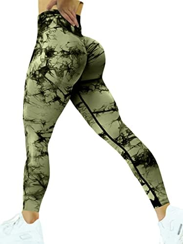 Senban Scrunch Butt Dicking Tomage za žene visoki struk bešavne joga hlače za vježbanje u teretani kompresije tajice