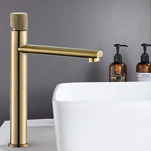 XYYXDD slavina, polirano zlatno mesingano kupaonicu Slanje za sudoper Tople i hladne vode ugrađena paluba/nikl i ruža