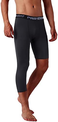 Muške kompresijske Hulahopke-3/4 dužine Capri-a za jednu nogu hlače sportsko donje rublje osnovnog sloja