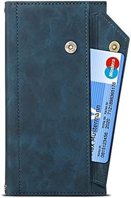 Torbica za novčanik s preklopnim poklopcem za mobilni telefon kompatibilna s paketom od 20 dolara, torbica s patentnim zatvaračem s
