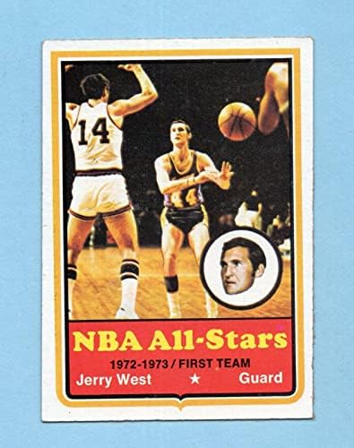 1973-74 Topps 100 Jerry West Los Angeles Lakers košarkaška karta ex/mt dia shp - nepotpisane košarkaške karte
