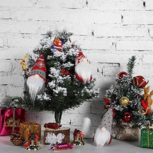 8 komada božićni ukrasi gnome švedski tomte gnomi viseći božićni ukrasi Viseći švedski gnome za božićno drvce za kućne zabave, crveno