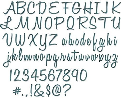 Sizzix Thinlits set, alfanumerički, gornja i mala slova Tim Holtz, 69 paket, višestruke veličine, plava