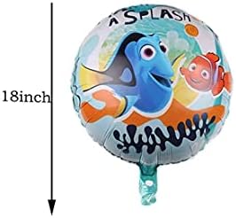5pcs Finding Nemo baloni od folije za dječju rođendansku zabavu, Dječji tuš, ukrašavanje tematske zabave Finding Nemo