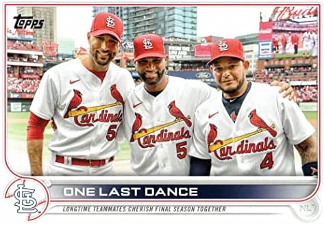 2022 Topps Update jedan posljednji ples US168 St. Louis Cardinals Baseball Card - Adam Wainwright Albert Pujols Yadier Molina