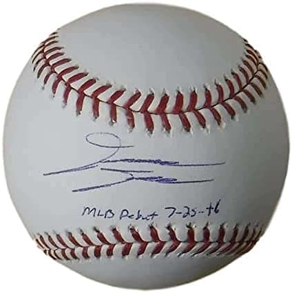 David Dahl Autografirani Colorado Rockies OML Baseball MLB debi 7/25 JSA 16880 - Autografirani bejzbol