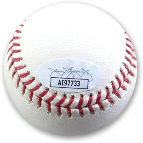 Troy Percival potpisao autogramirani bejzbol Anaheim Angels JSA AI97733 - Autografirani bejzbol
