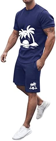 BMISEGM odijelo za muškarce Summer Outfit Beach Short Shothing Shited Printane košulje Kratko odijelo Košulje hlače s džepovima