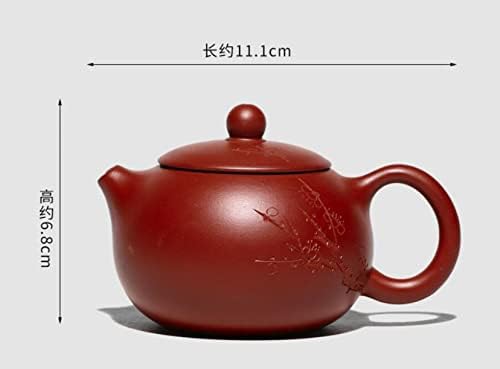 Welliestri Zisha Teapot Kineski yixing originalna ljubičasta glina čaj, fini ručno izrađeni kungfu čaj od čaja - xishi, 145 ml, yixing