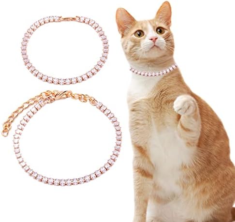 Walbest ovratnik za kućne ljubimce, 1 set ogrlica za kućne ljubimce Shiny Surface Vivid Color Bakrena ogrlica za kućne ljubimce High-end