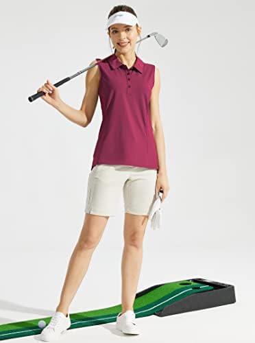 Looleafy ženska košulja bez rukava bez rukava Brzi suhi teniski tenk vrhovi golf polo majice za žene s ovratnikom