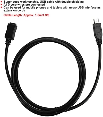 Micro USB mužjaj do ženskog kabela prijenosni mikro USB 2.0 mužjak do mikro USB kabel za produženje kabela za kabel za telefon za tablet