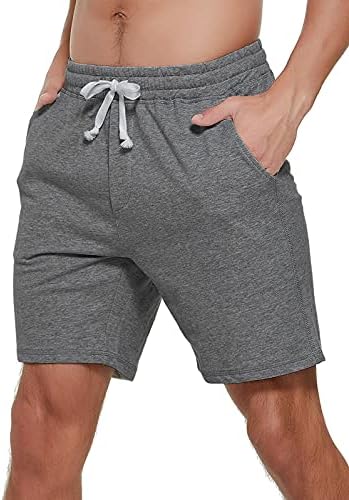 Arloesi mens 8 Atletske kratke kratke hlače JOGGER Sweat Cotton Shorts s džepovima