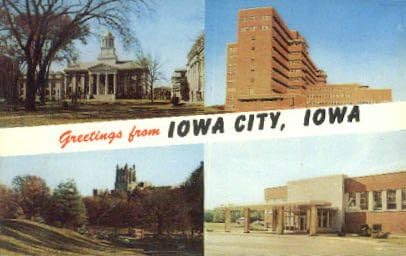 Grad Iowa, razglednica Iowa