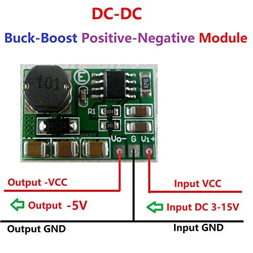 500ma 3V 3.3V 3.7V 5V 6V 9V 12V 15V do -3,3V DC-DC INVERTIVNI prekidač za pojačanje pozitivnih na modul negativnog napona