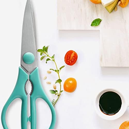 Bestonzon Scissors Jagged Food Pečen multi-čelični dizajn zeleni nehrđajući alat Kuhinja Školjke za hranu