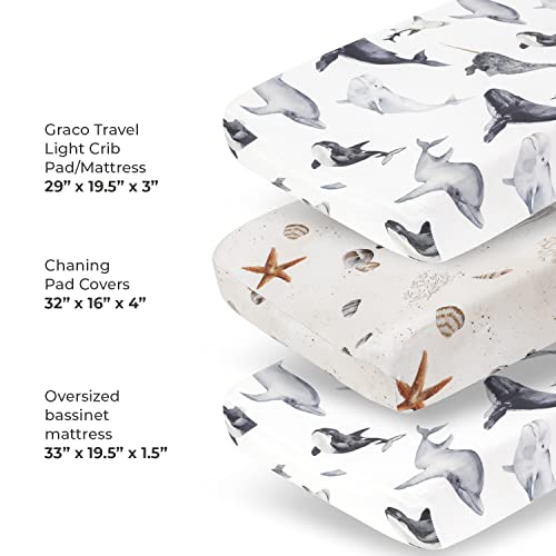 Presvlaka za presvlačenje od 2 Premium paketa-ultra mekani dres s elegantnim oceanskim uzorkom, siguran i ugodan za bebu