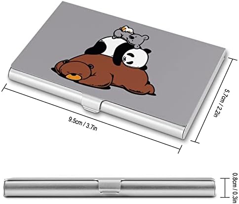 Medvjed Panda Koala držač posjetnica za muškarce i žene držač kartica novčanik za kreditne kartice veličine jedan organizator