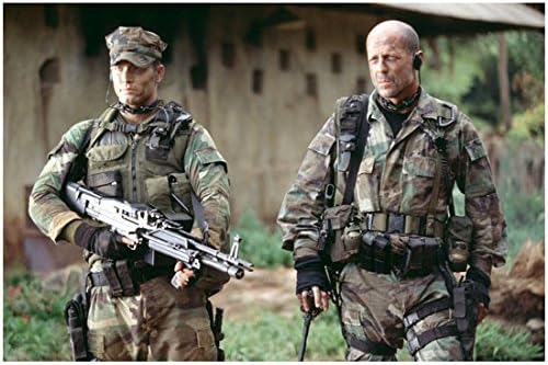 Suze Sunca Bruce Willis kao poručnik A.K. Vode s vojnikom 8 x 10 inča fotografije