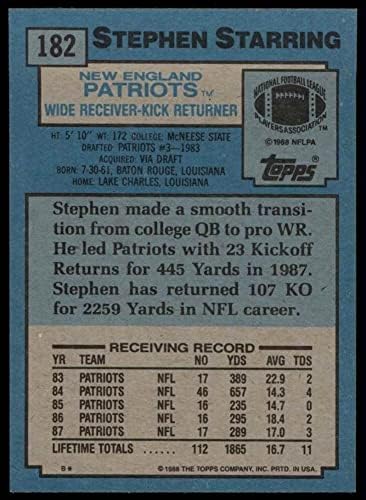 1988. Topps 182 Stephen u kojem glumi New England Patriots NM/MT Patriots McNeese St.