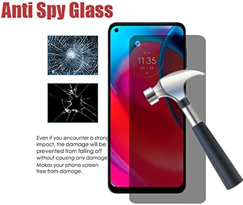 Zaštitna folija AISELAN za Motorola Moto G Stylus 5G 2021 Privacy Screen Protector, [2 kom] Zaštita od špijunaže, mjehurića, ogrebotina