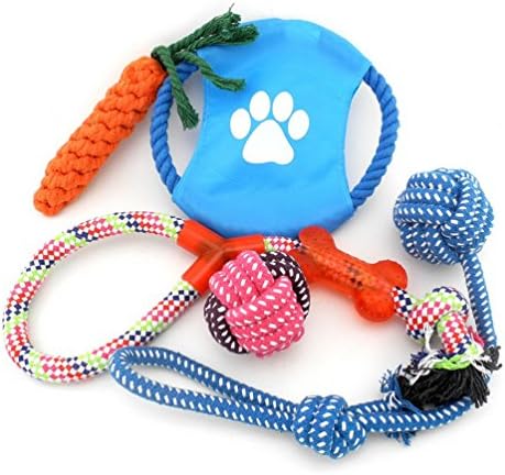 SmallLee_Lucky_Store XCW0019 Različite kolekcije interaktivnih igračaka od pamuka za pse, višebojne, medij