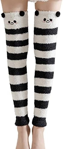 Baishitop Termički jastučići za koljena za ženske čarape od koralnih runa pruge čarape šarene lagane atletike zatvorite svoje čarape