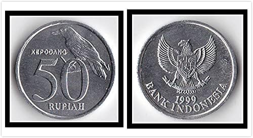 Azija [25 komada u cijelom svesku] Indonezija 50 rupija kovanica 1999 Izdanje stranih kovanica