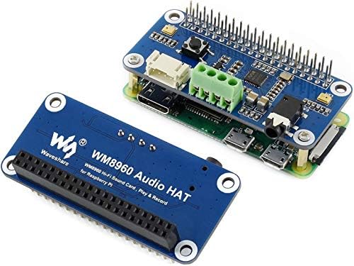 Audio Hat modul za Raspberry Pi 4B/3B+/3B/2B/B+/A+/Zero/Zero w/Pi Zero WH, WM8960 Hi-Fi zvučna kartica šešir Stereo Codec, reprodukcija/rekord