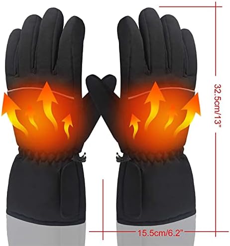 Skijaške rukavice s električnim zaslonom osjetljivim na dodir za muškarce, grijane rukavice za planinarenje, rukavice s toplinskim