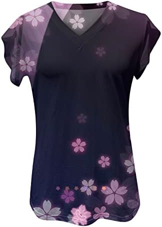 Grafičke majice za žene ispod 10 ženskih ležernih tiskanih vrhova v leptira leptira majica vrhova