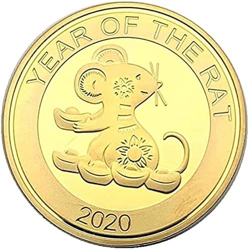 2020. GENG ZI Kineski zodijak godina štakora životinjskog zlata pozlaćenog komemorativnog kolekcija kovanica Kopiraj za njega